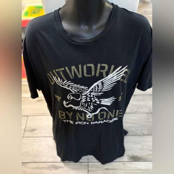 Under Armour Other - Mens used under armour project rock black outwork shirt size XL UA Pre own ite